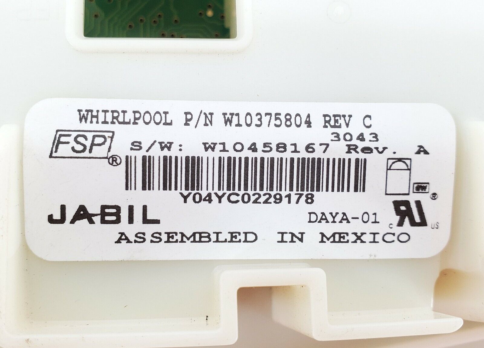 OEM  Whirlpool Dishwasher Control W10375804