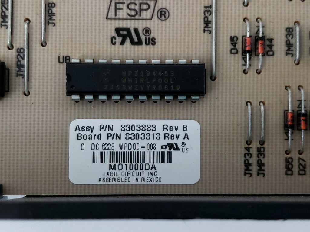 Whirlpool Oven Control Board 8303883