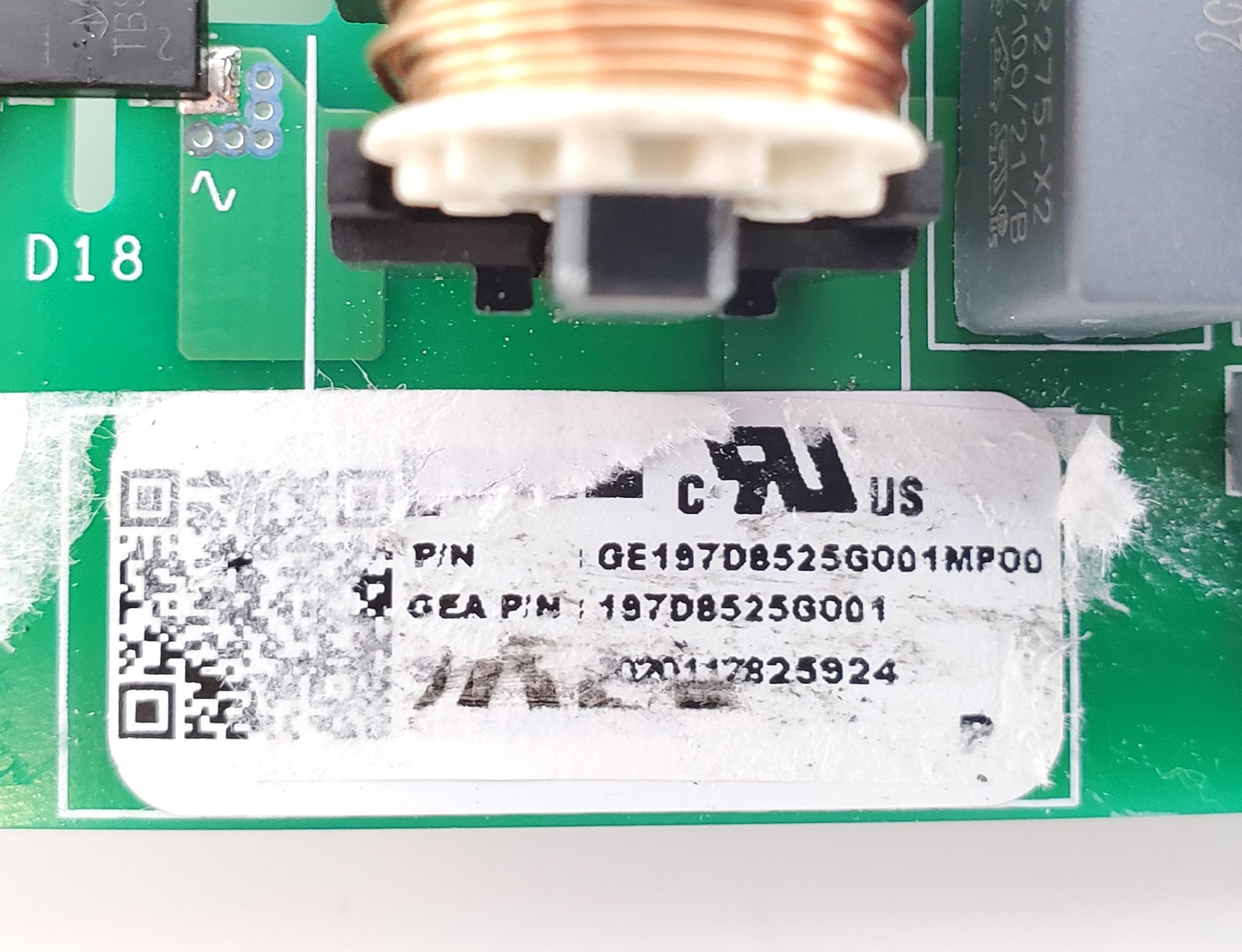 GE Refrigerator Control 197D8525G001