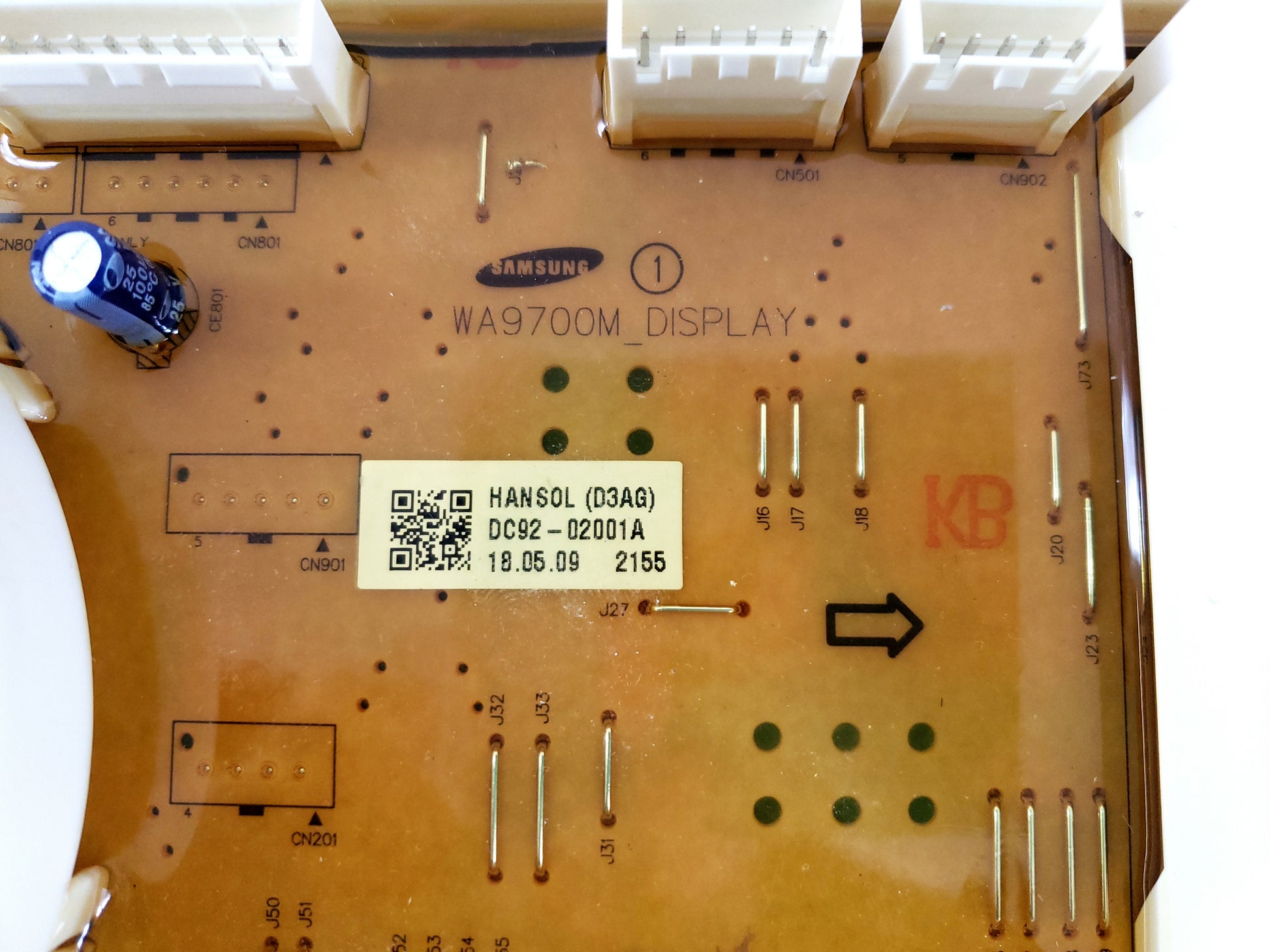 Samsung Washer Display Board DC92-02001A
