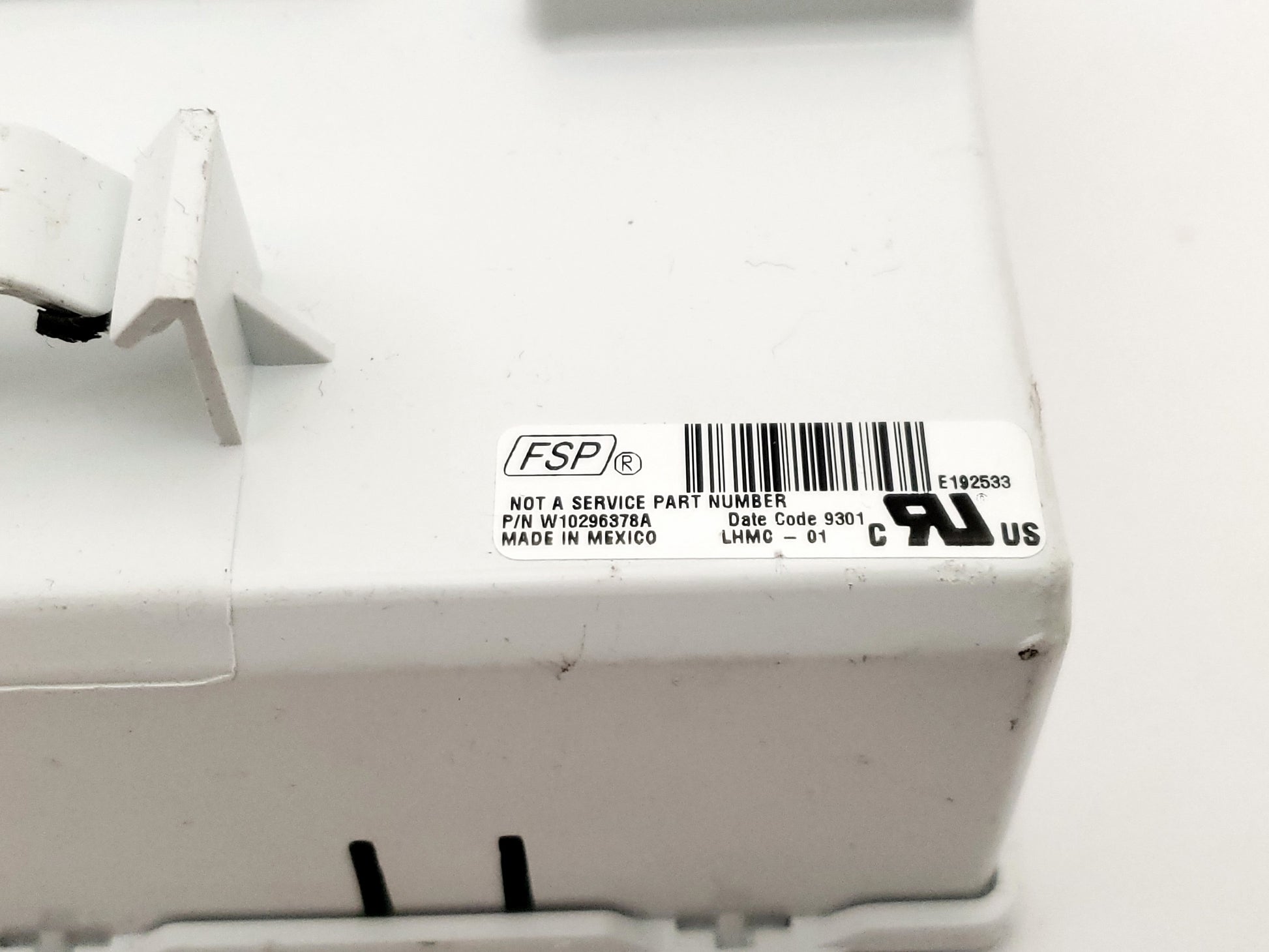 Whirlpool Washer Control W10296378A