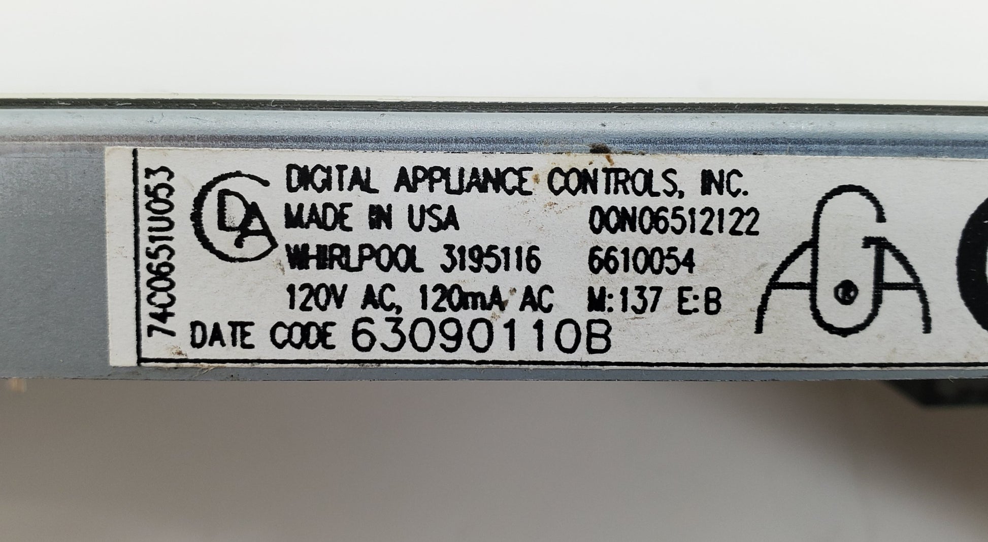 OEM  Whirlpool Range Control Board 3195116