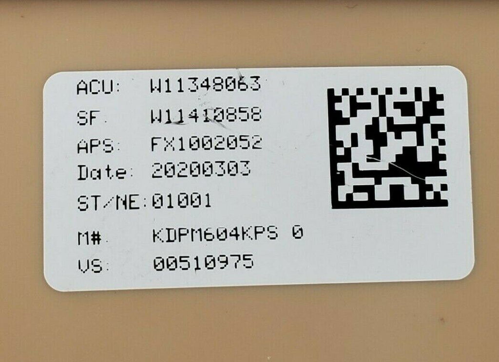 New KitchenAid Dishwasher Control Board W11410062