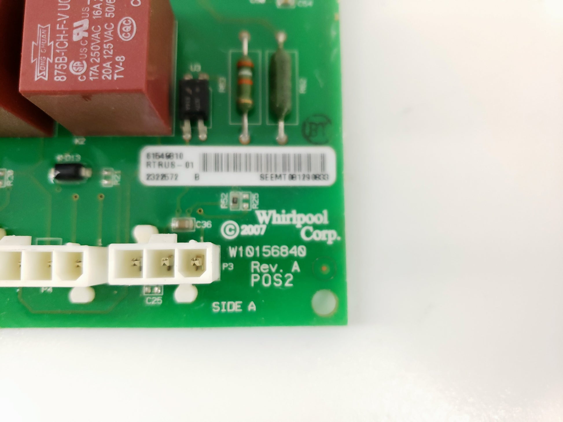 Whirlpool Refrigerator Control Board W10156840