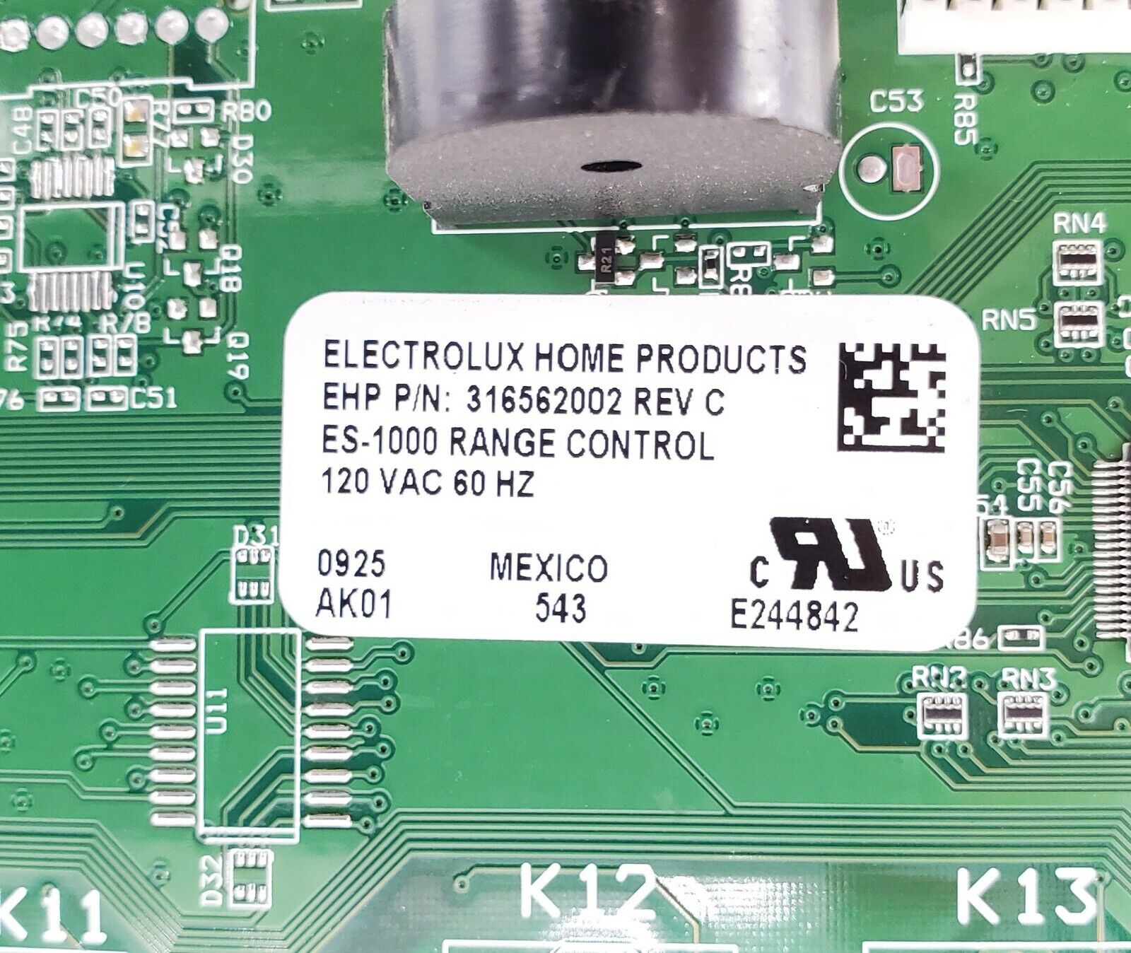 Frigidaire Range Control  Board 316562002