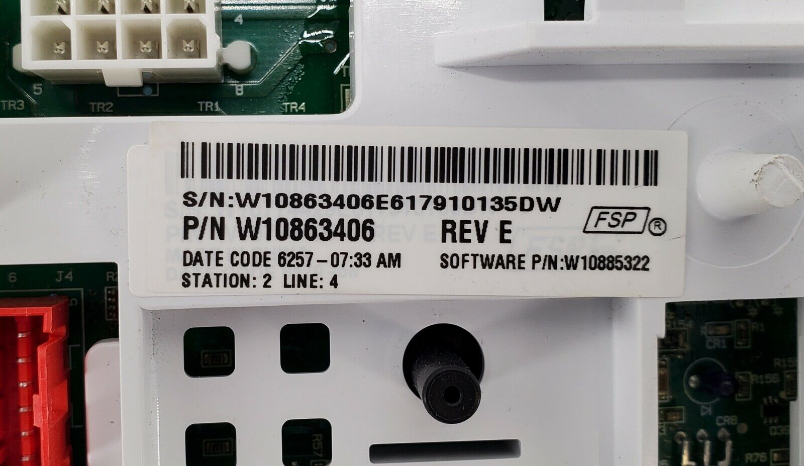 Maytag Washer Control W10863406