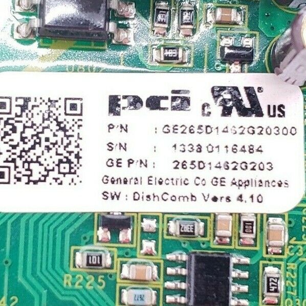 OEM GE Dishwasher Control 265D1462G203 Same Day Shipping & Lifetime Warranty