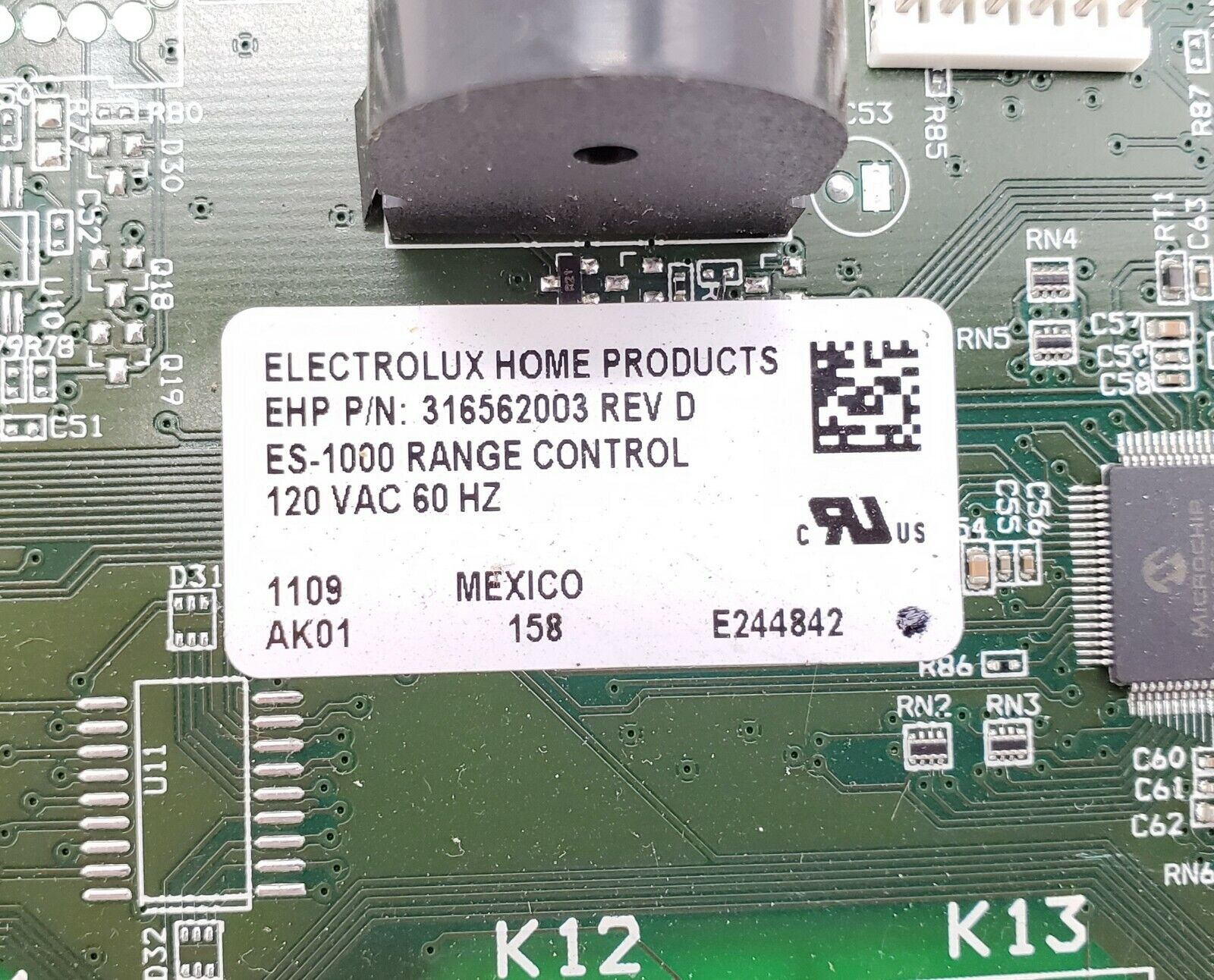 Frigidaire Range Control Board 316562003
