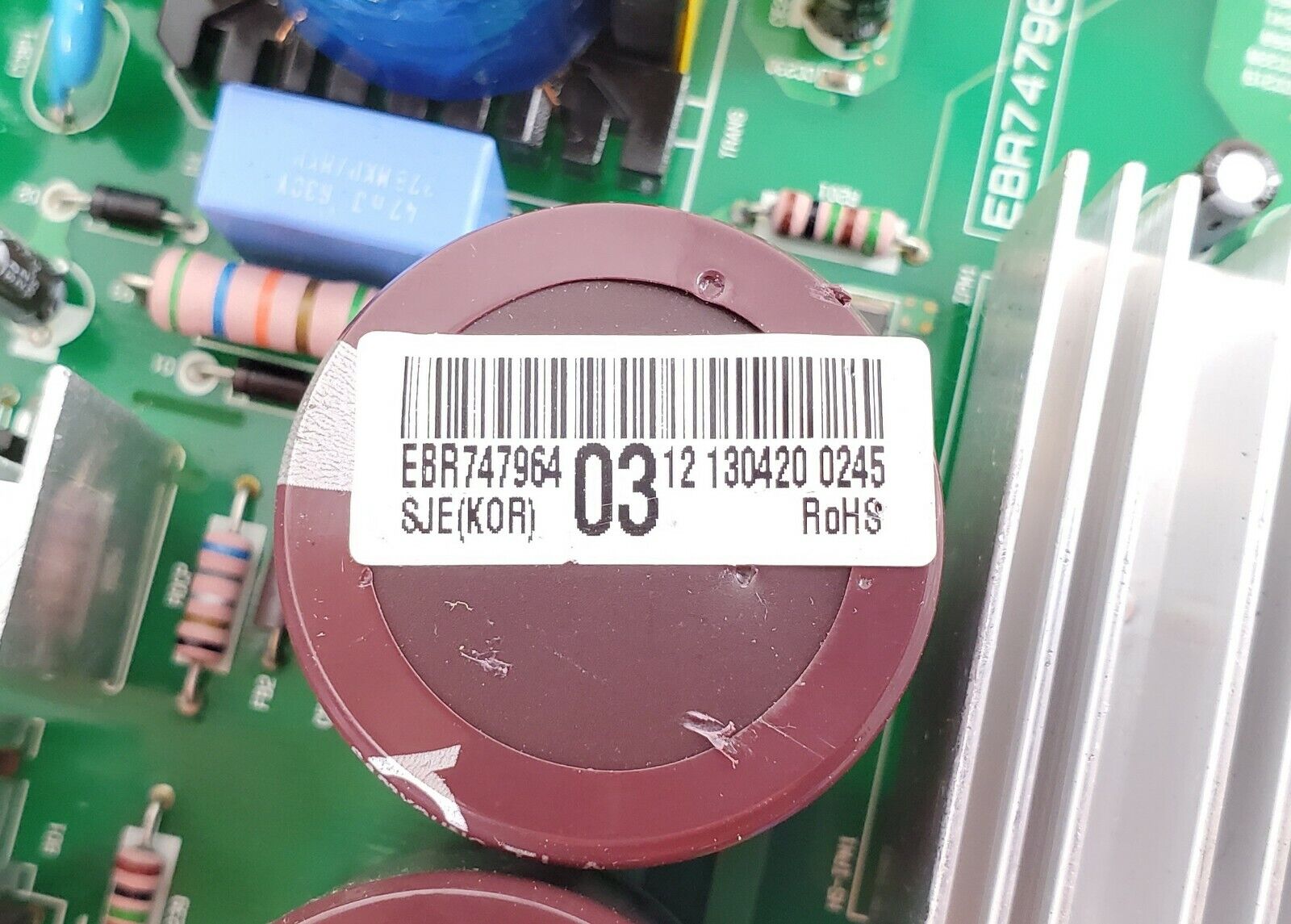 LG Refrigerator Control Board EBR74796403