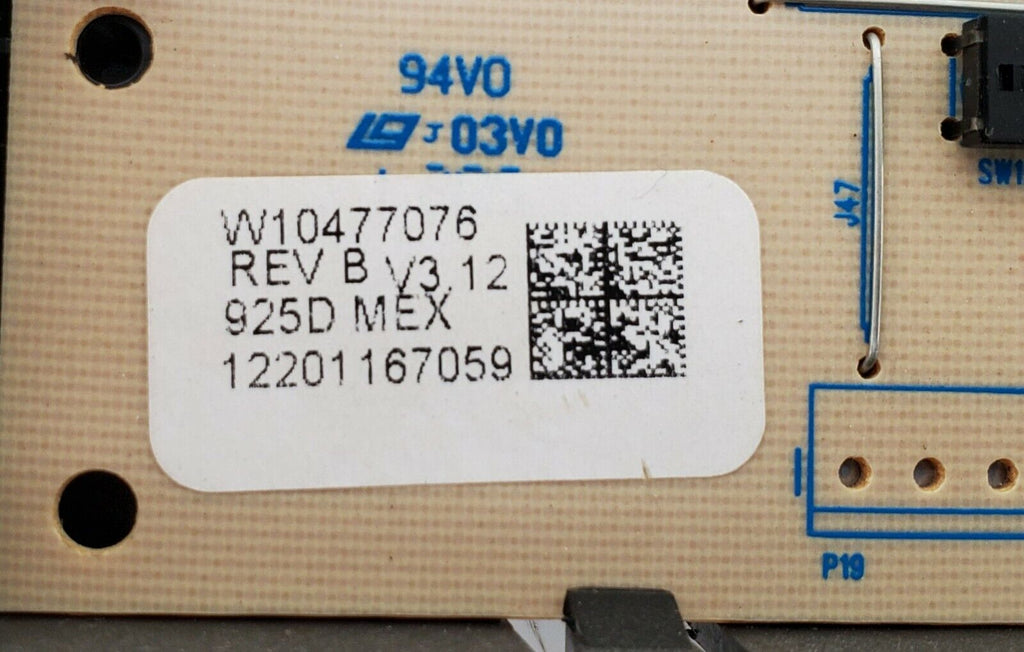 Maytag Range Control Board W10477076