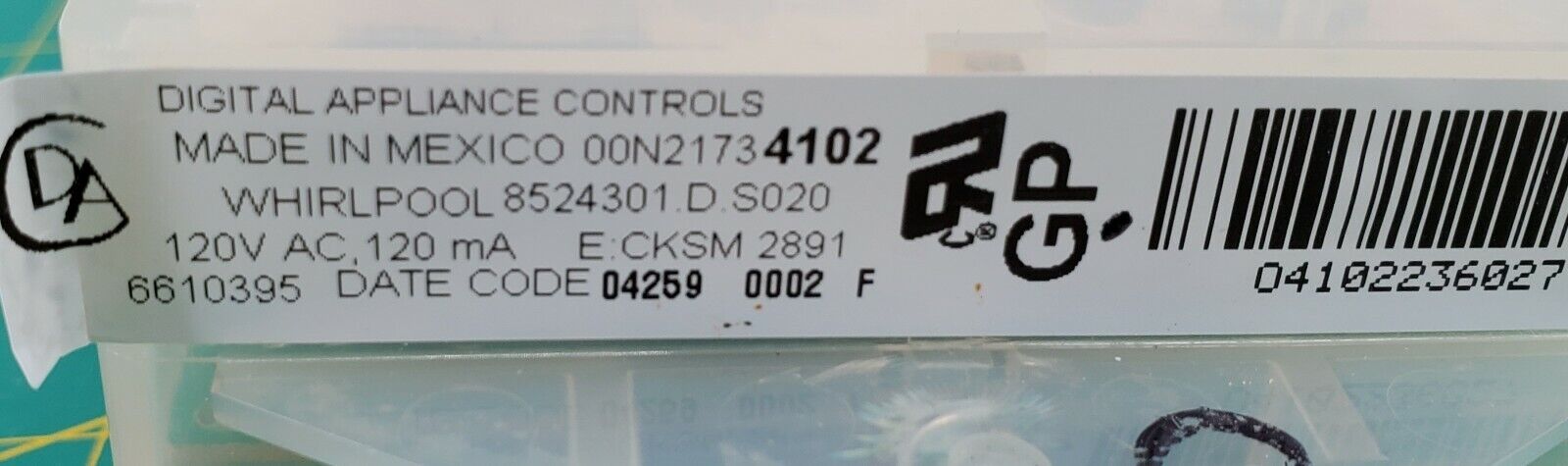 OEM  Whirlpool Range Oven 8524301