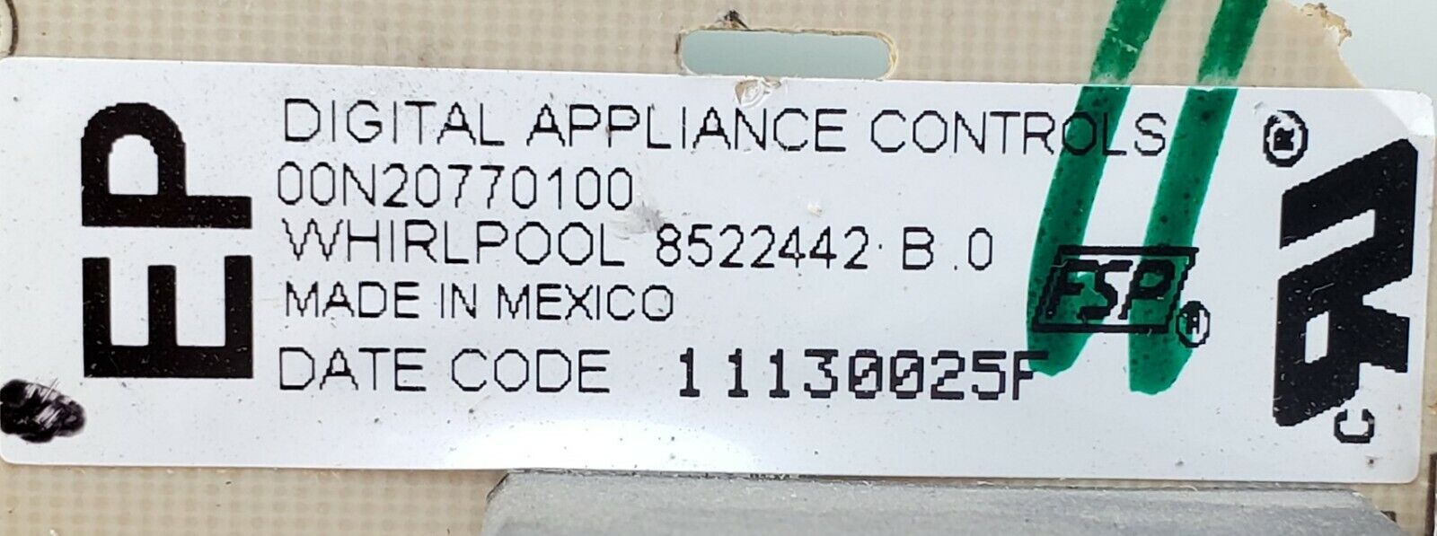 Kenmore Range Control 8522442