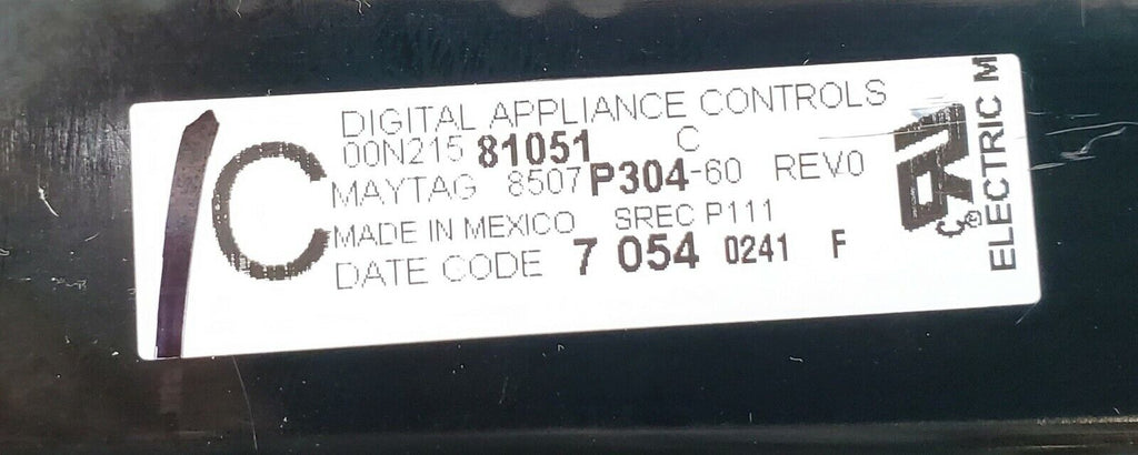 OEM Maytag Range Control 8507P304-60 Same Day Shipping & Lifetime Warranty
