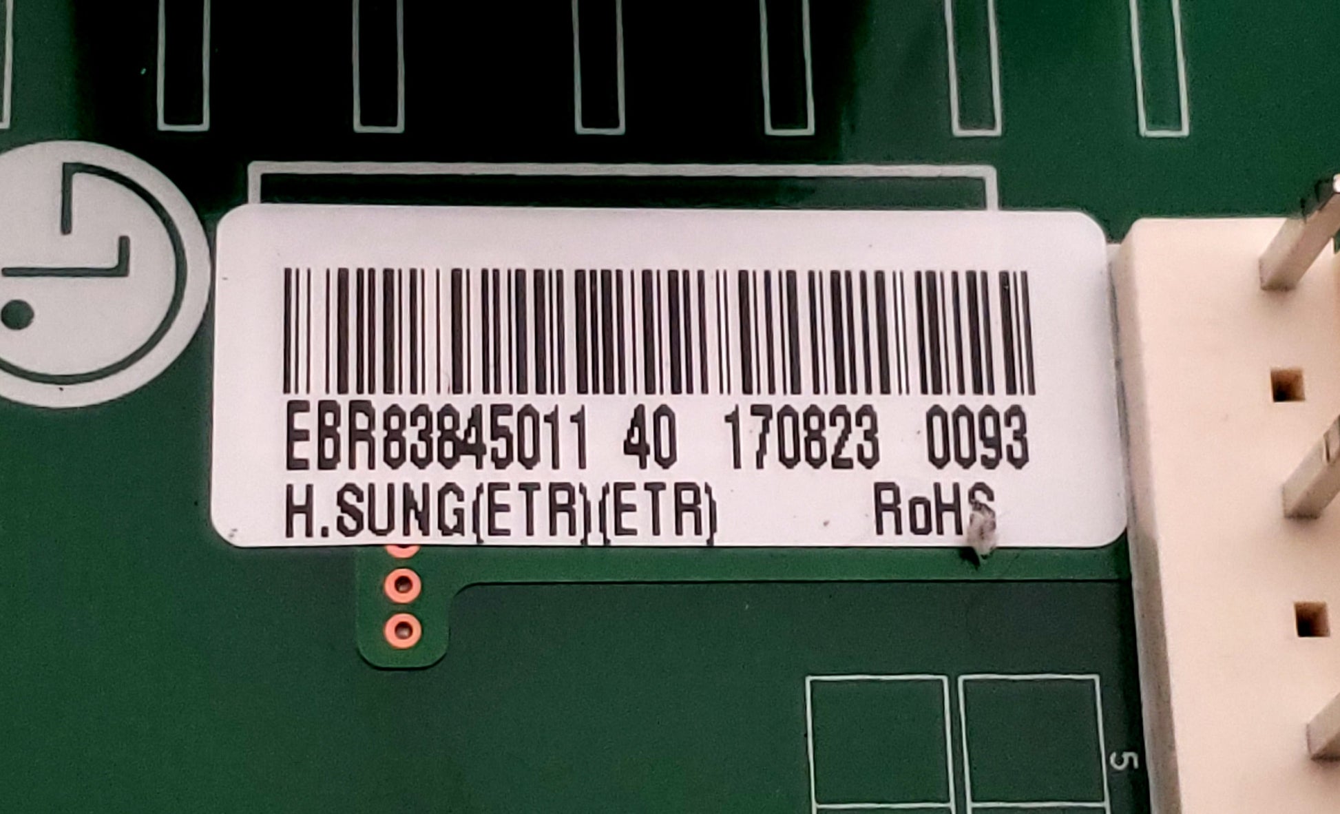 LG Refrigerator Control Board EBR83845011