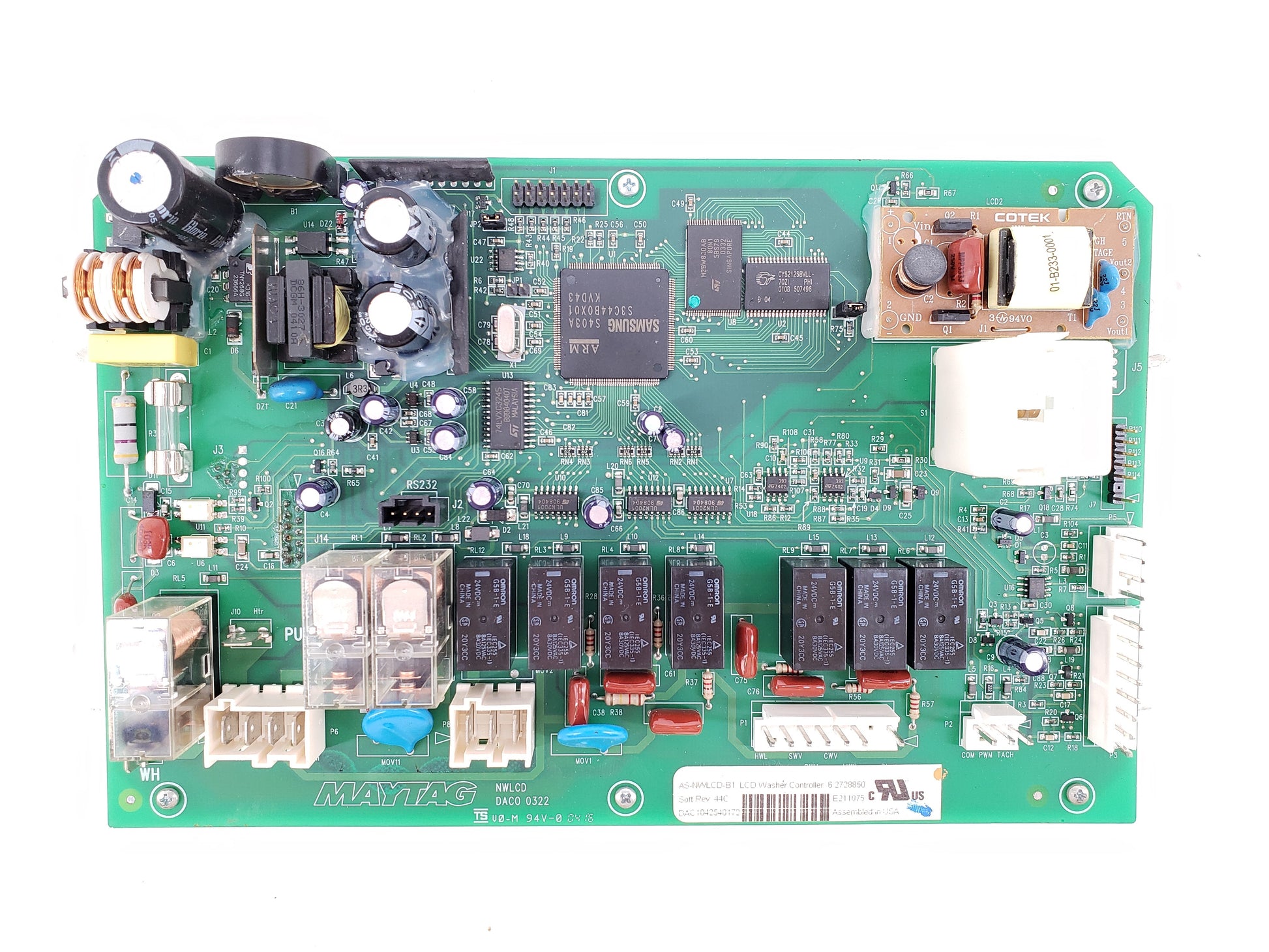 OEM  Maytag Washer Interface Control 62728850