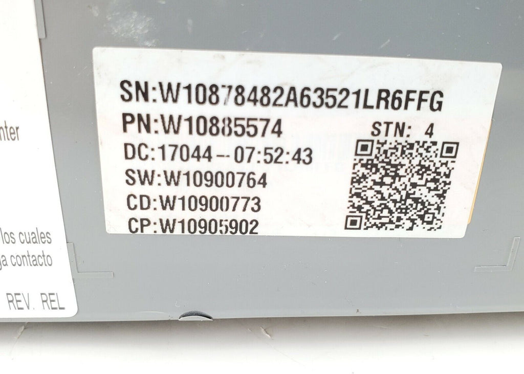 OEM Whirlpool Washer Control Board W10885574 Same Day Ship & Lifetime Warranty