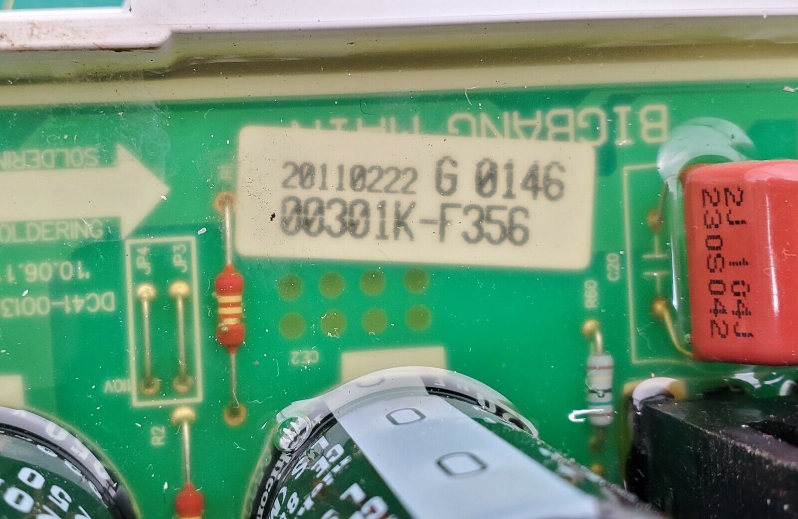 OEM  Samsung Washer Control Board Control DC92-00301K