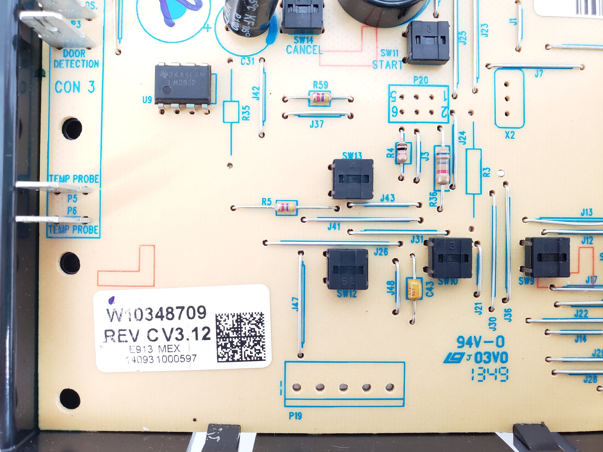 OEM  Whirlpool Range Control W10348709