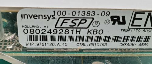 Whirlpool Range Oven Control 9761126