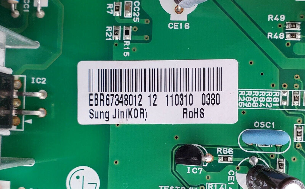 OEM  LG Refrigerator Control EBR67348012