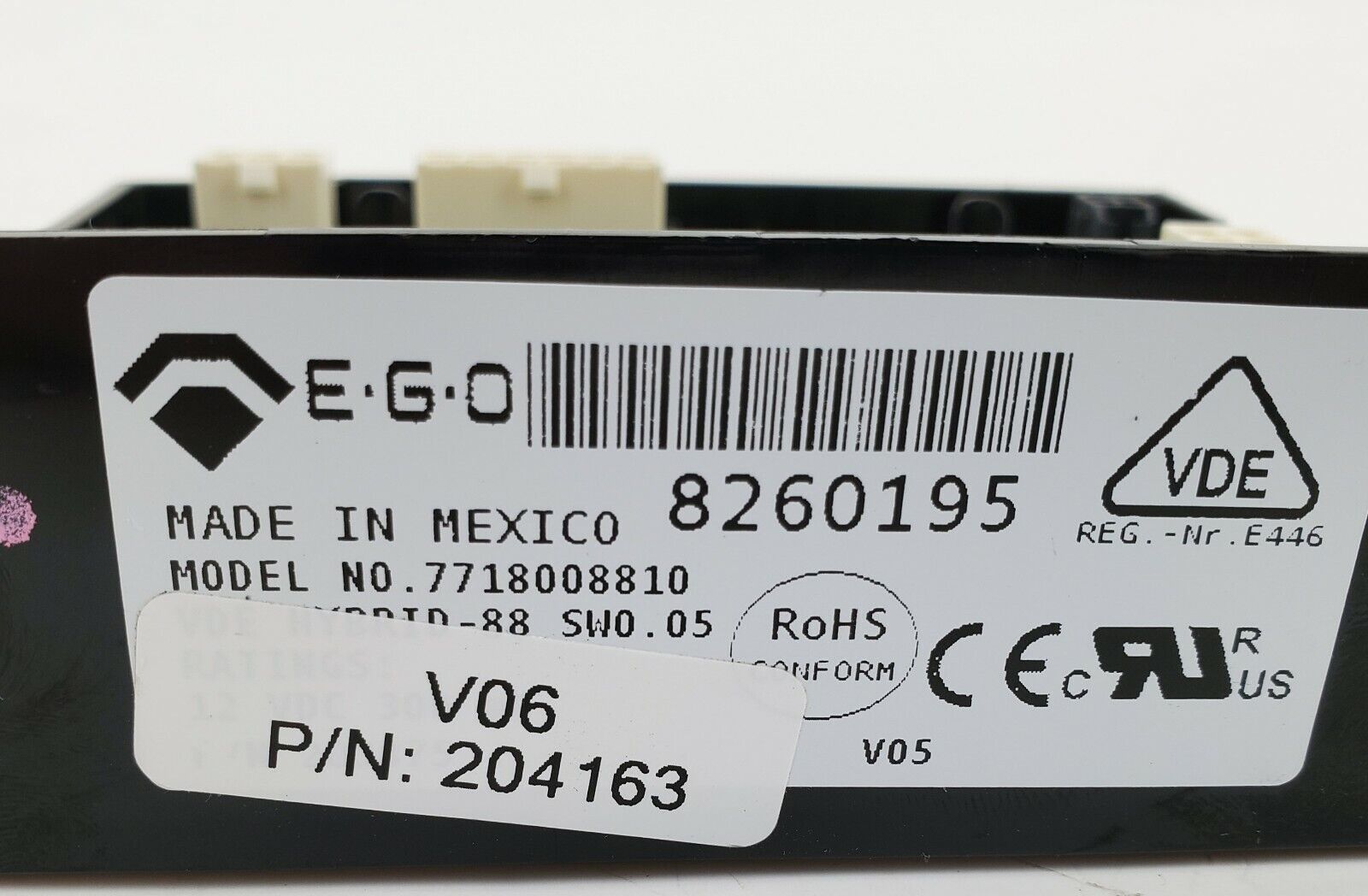 Speed Queen Washer Control 204163