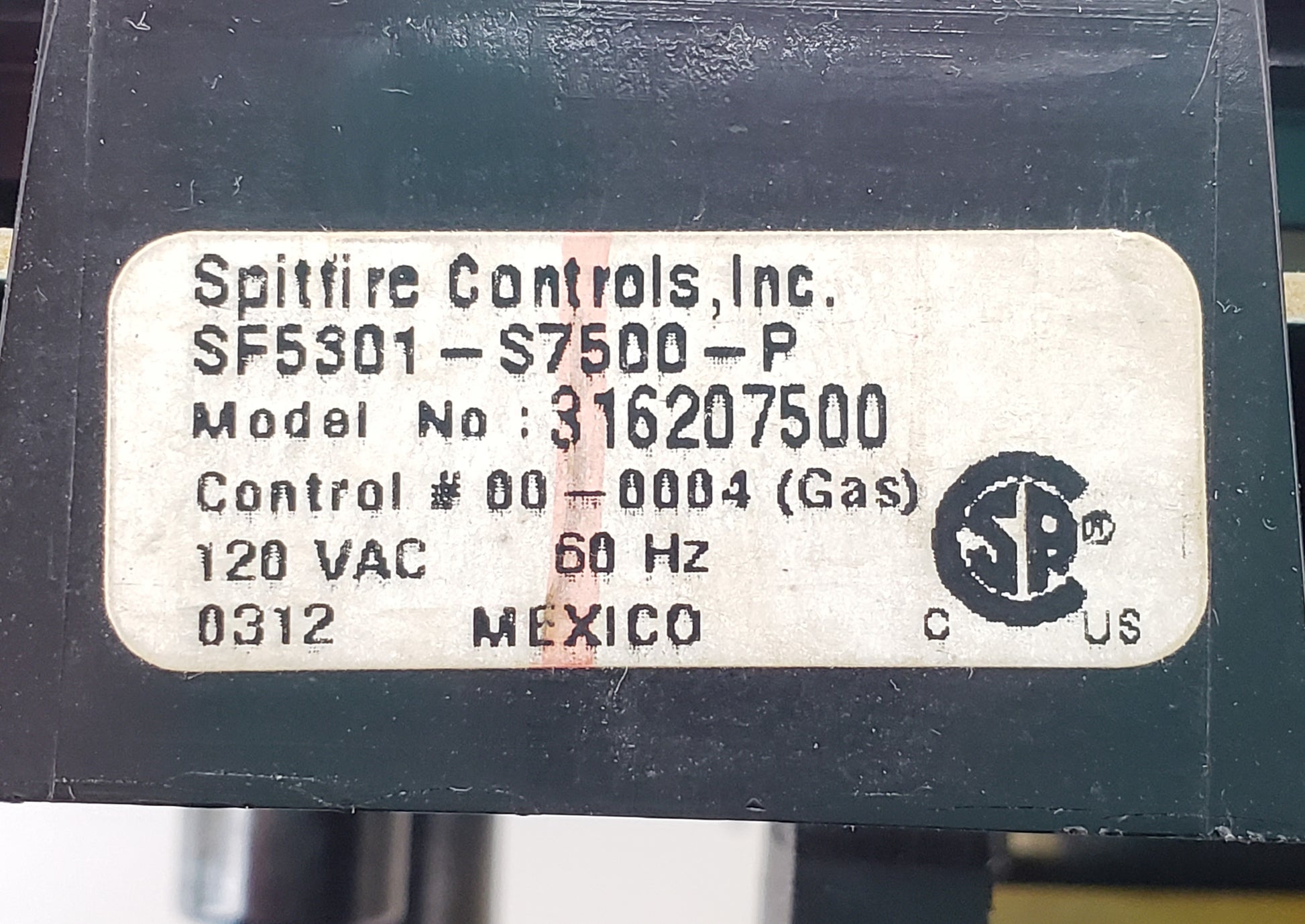 Frigidaire Range Control 316207500