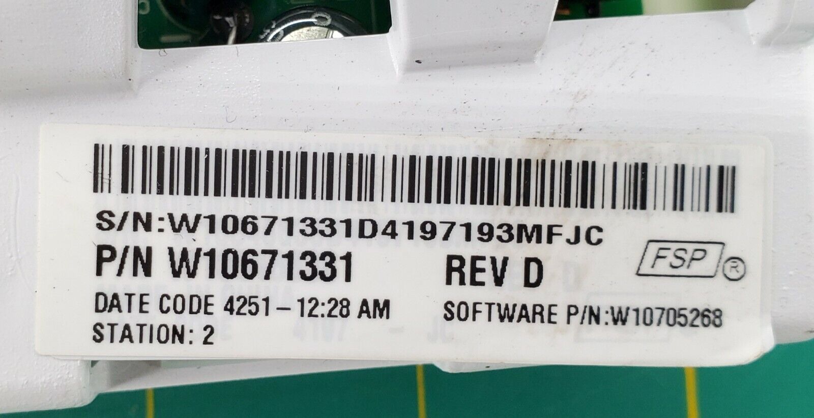 OEM  Maytag Washer Control Board W10671331