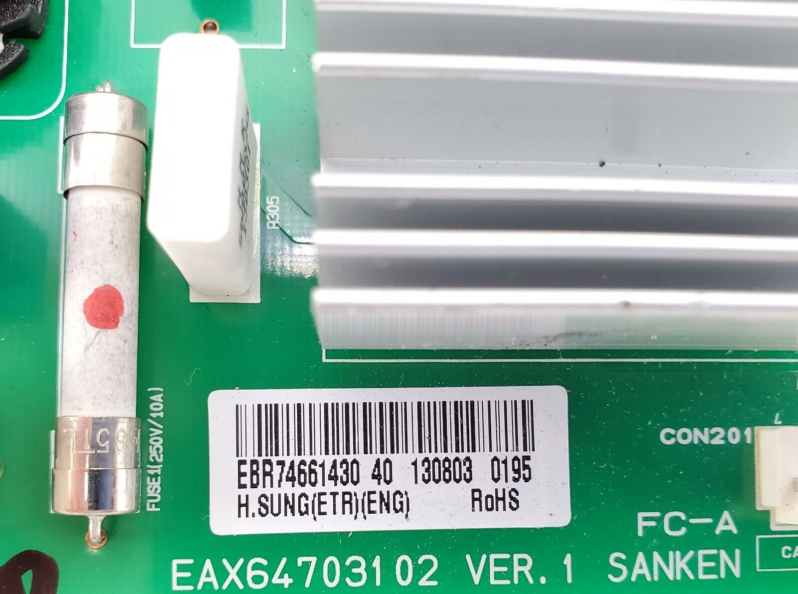 LG Refrigerator Control EBR74661430