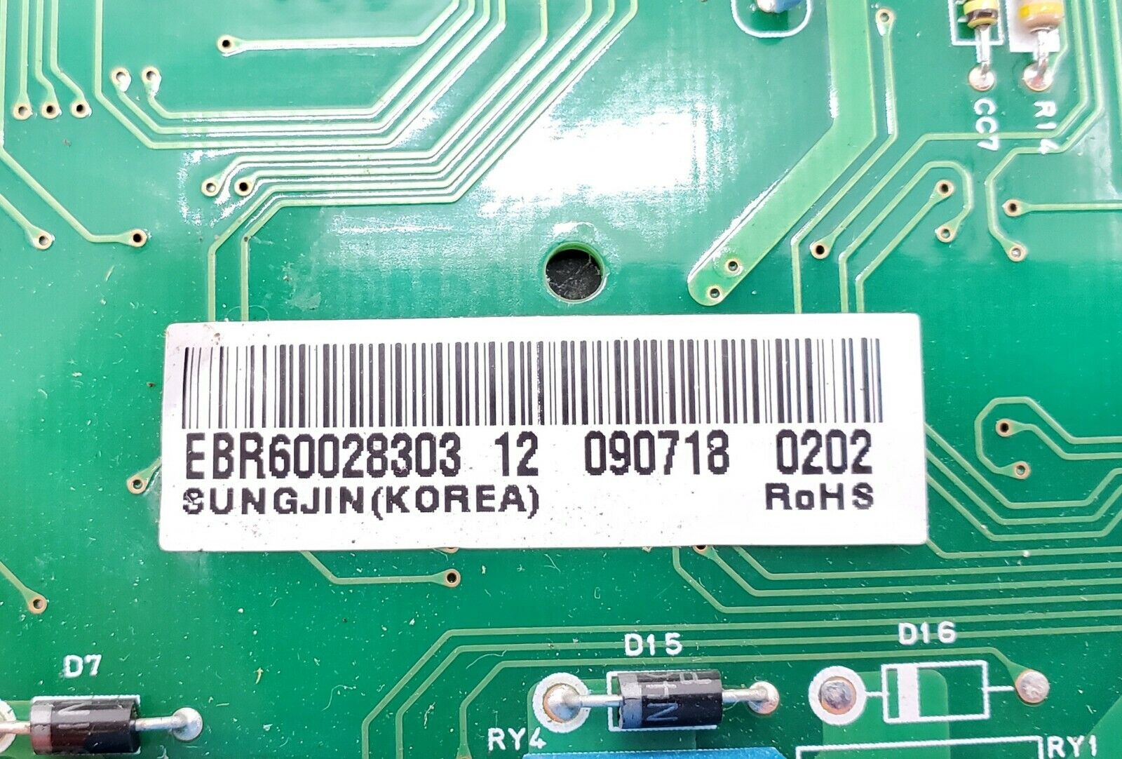 LG Refrigerator Control Board EBR60028303