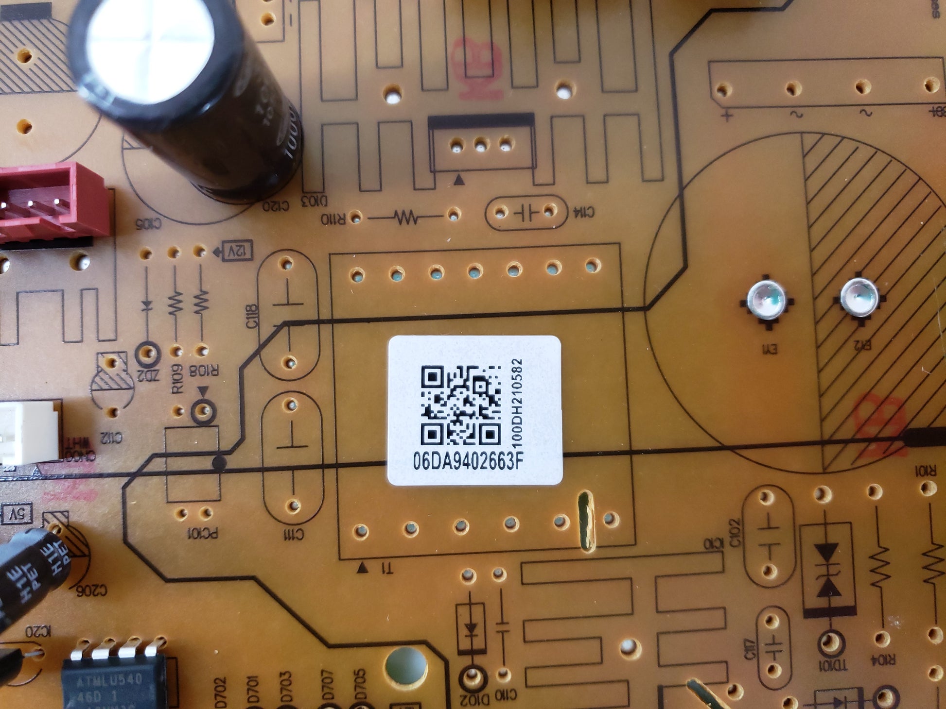 Samsung Refrigerator Control Board DA94-02663F
