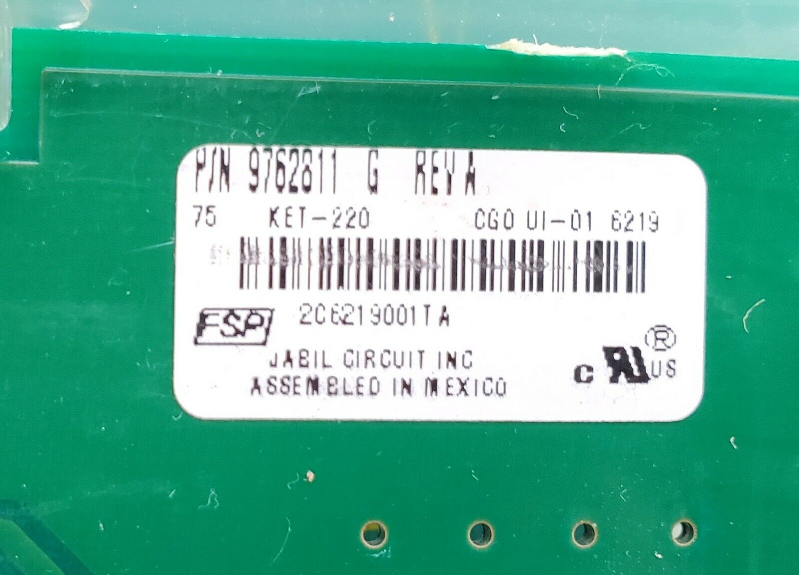 Whirlpool Range Control 9762811