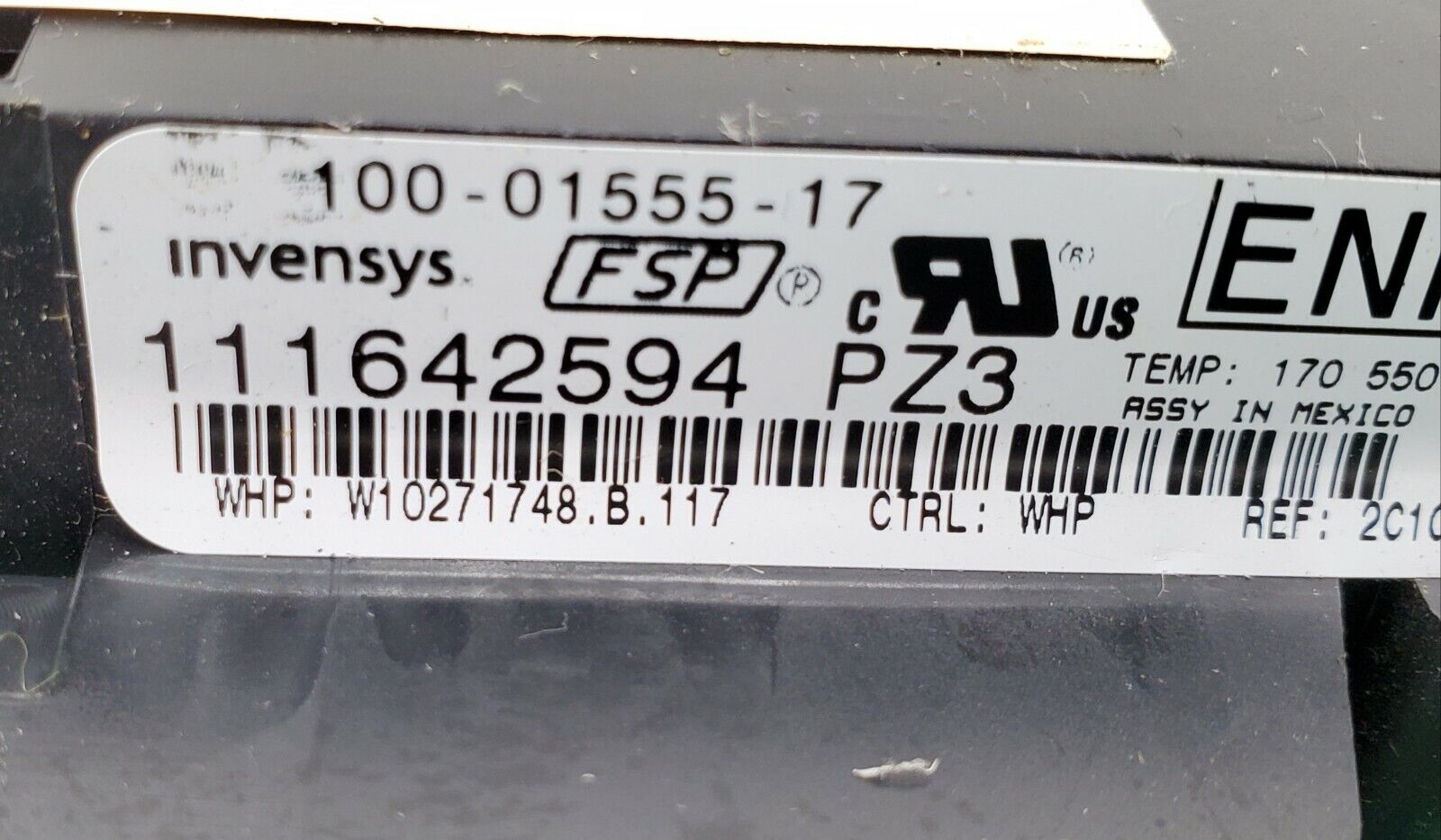 Whirlpool Range Control W10271748