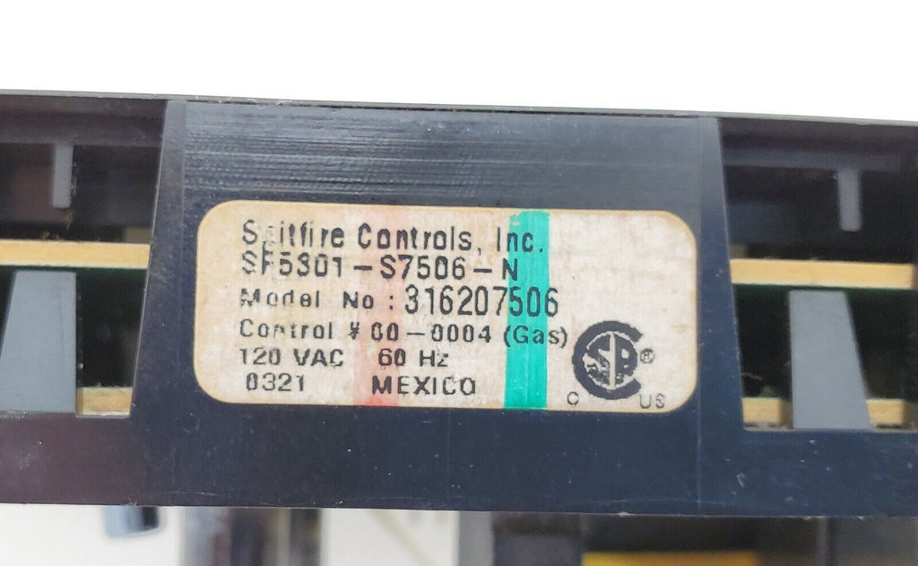 Frigidaire Range Control 316207506