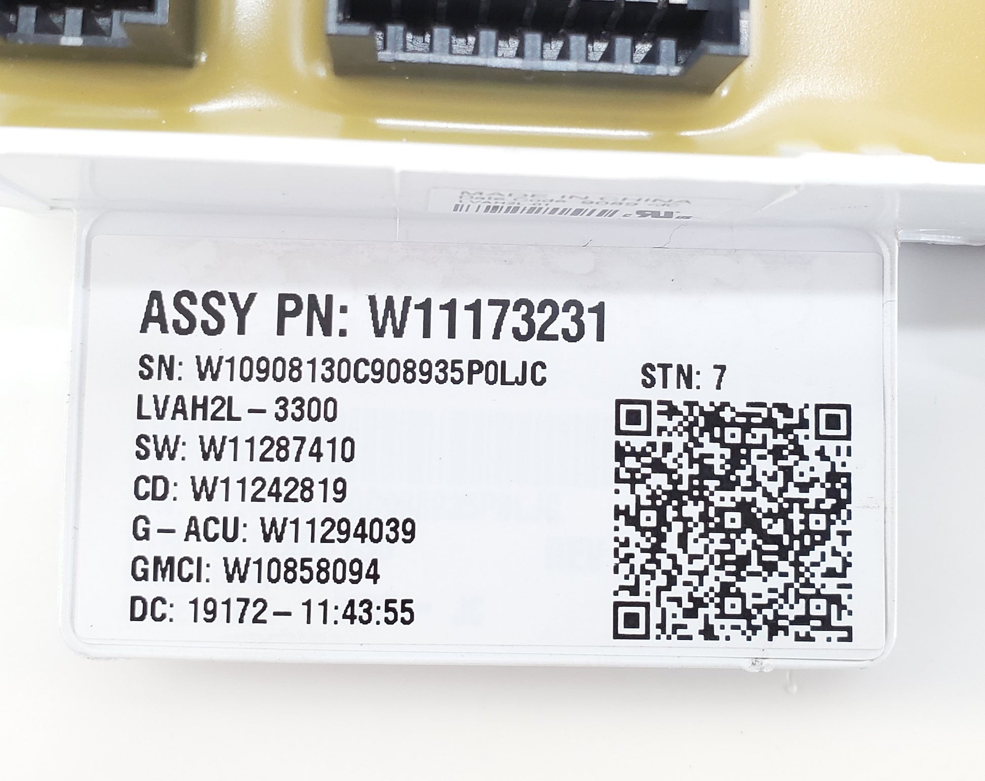 OEM  Whirlpool Washer Control W11173231