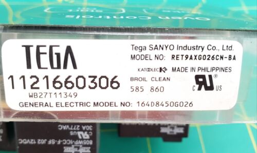 GE Range Control Board WB27T11349