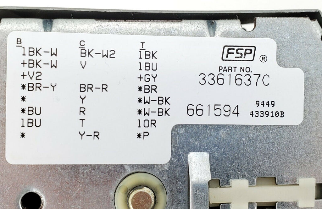 OEM Kenmore Washer Timer 3361637 661598 Same Day Shipping & Lifetime Warranty