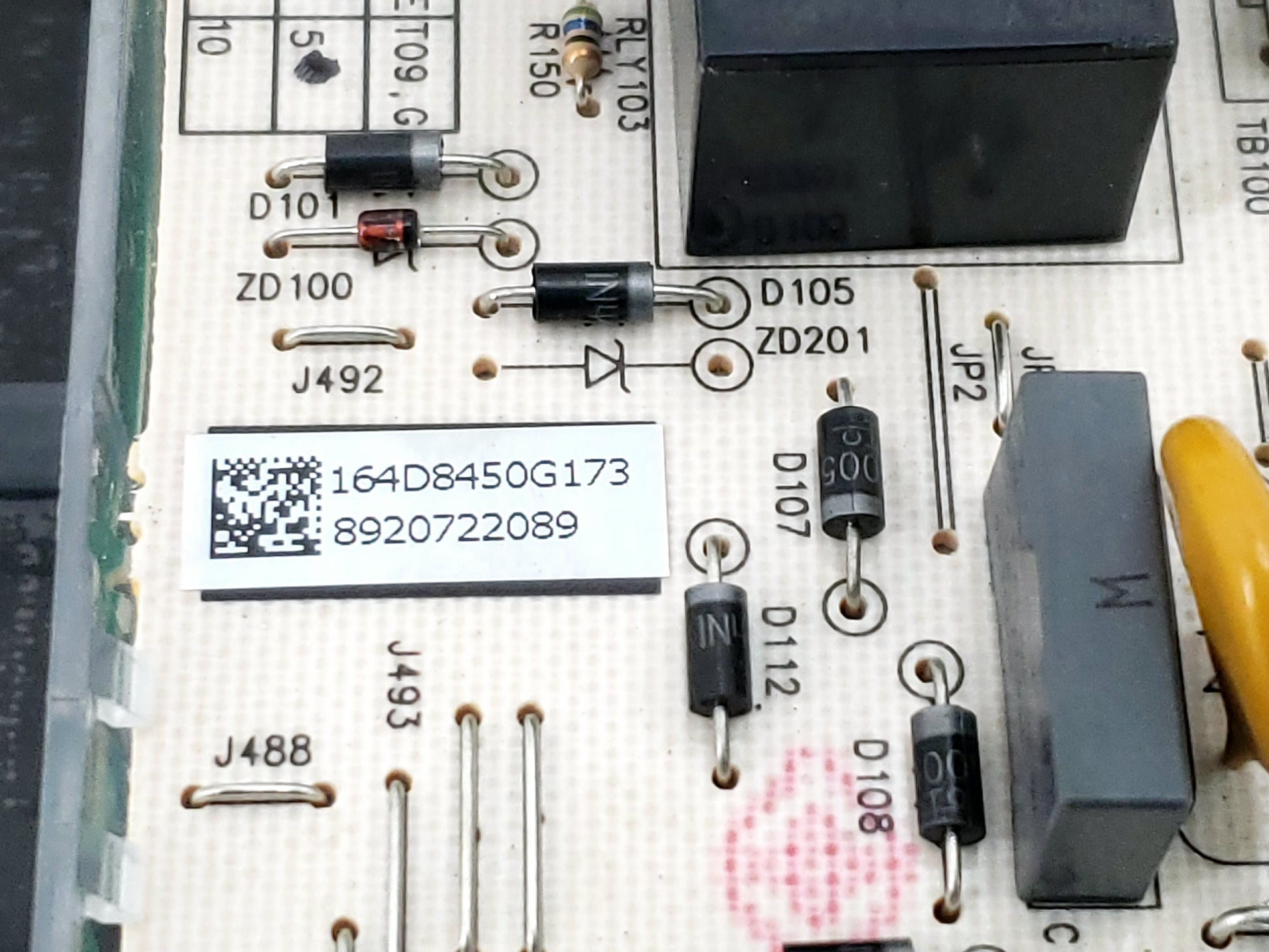 GE Range Control WB27X29091 (164D8450G173)