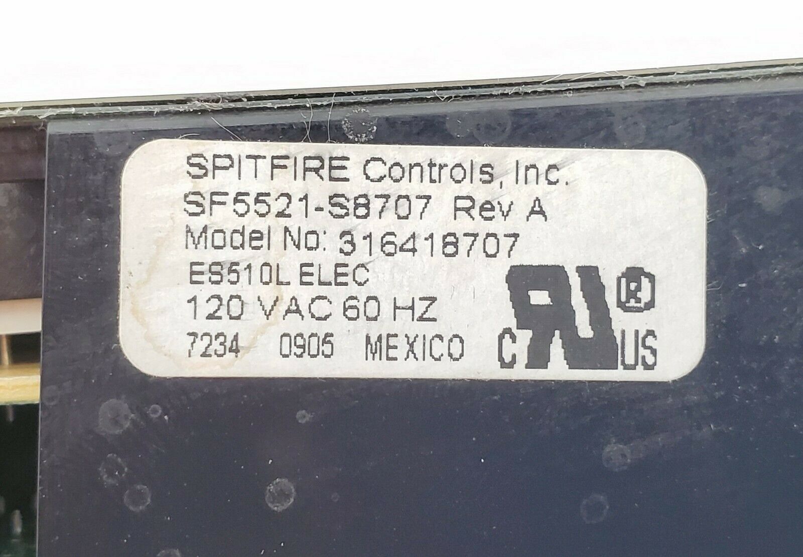 OEM Frigidaire Range Control 316418707 Same Day Shipping & Lifetime Warranty