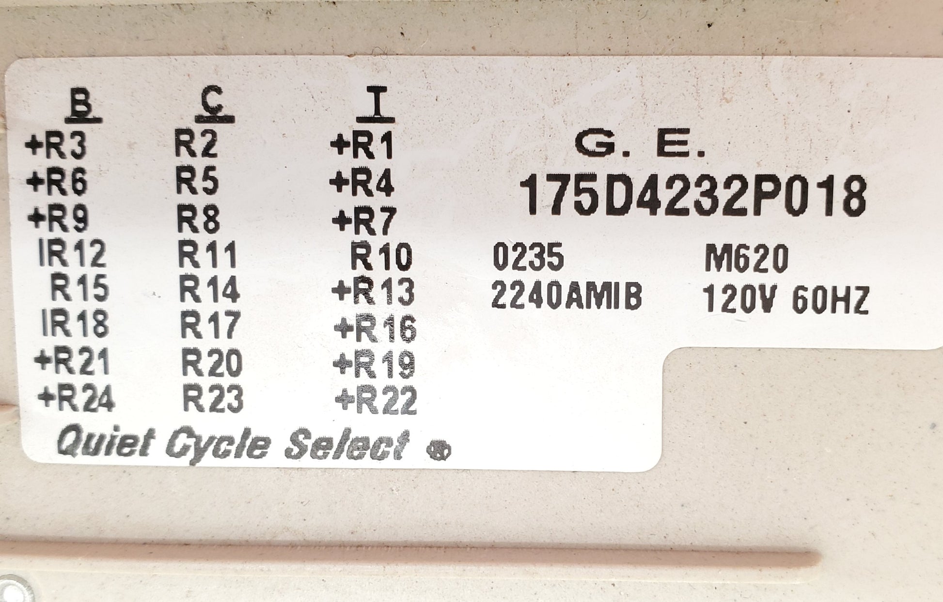 GE Washer Timer 175D4232P018