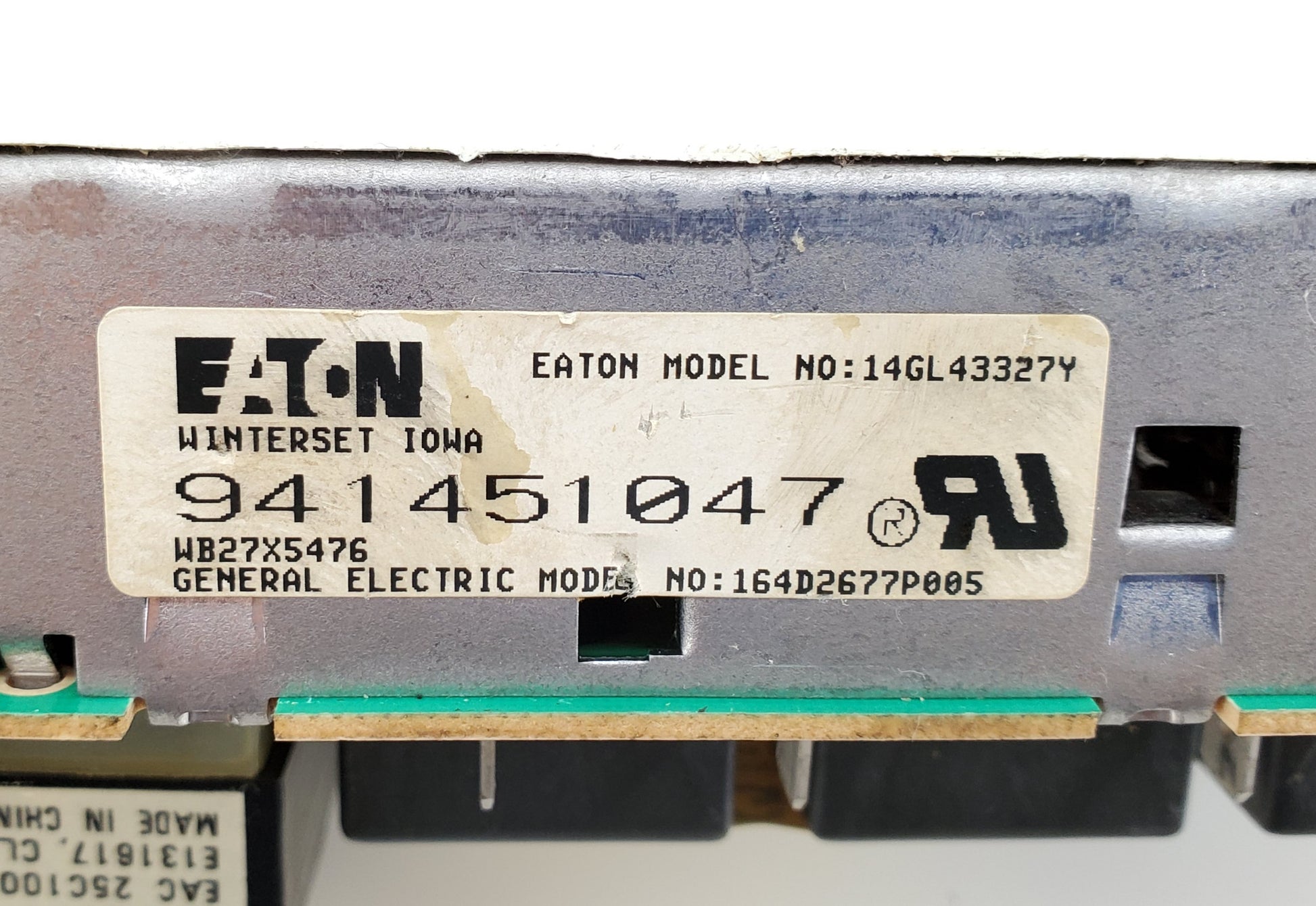 OEM  GE Range Control WB27X5476