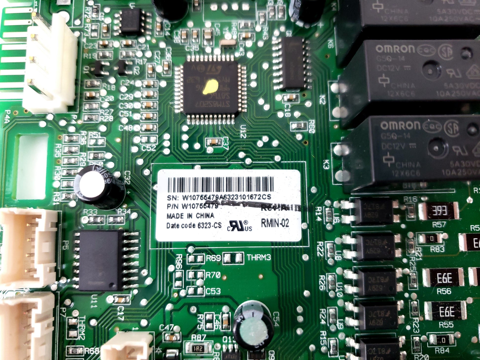 Whirlpool Refrigerator Control Board W10755479