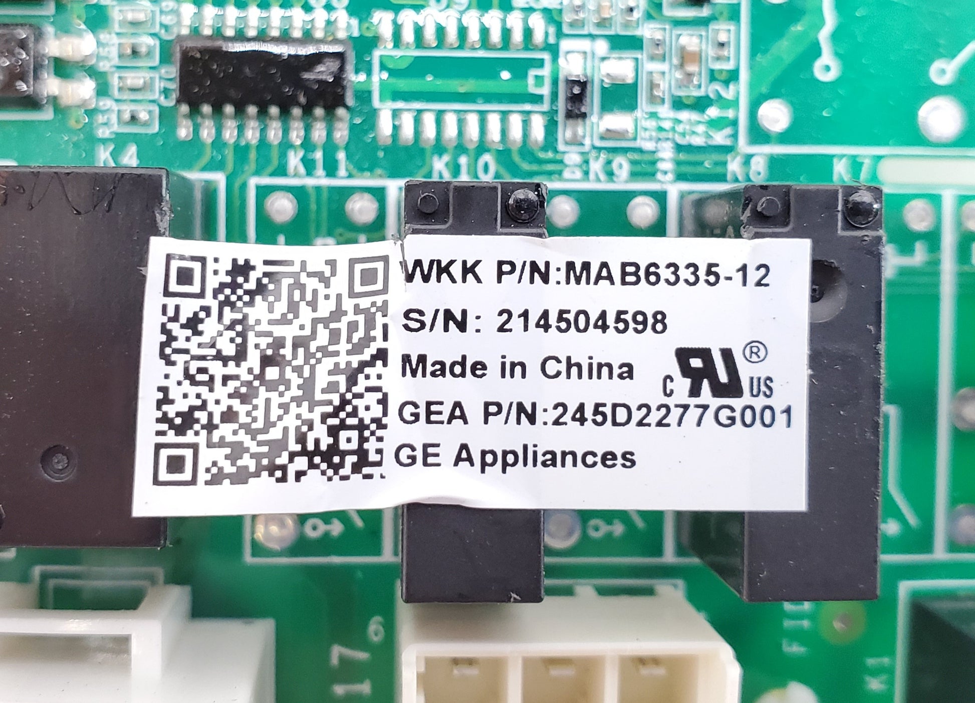 GE Fridge Control 245D2277G001