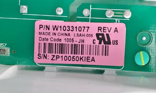 Whirlpool Dryer Control W10331077