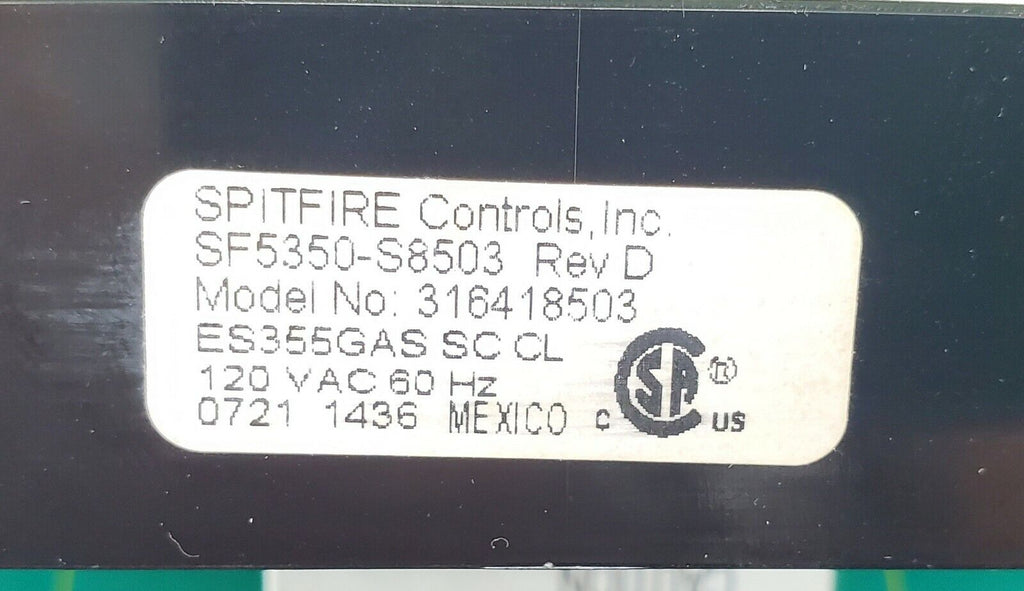 OEM  Kenmore Range Control Board 316418503