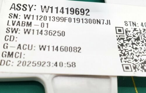 OEM Whirlpool Washer Control W11419692 Same Day Ship & Lifetime Warranty