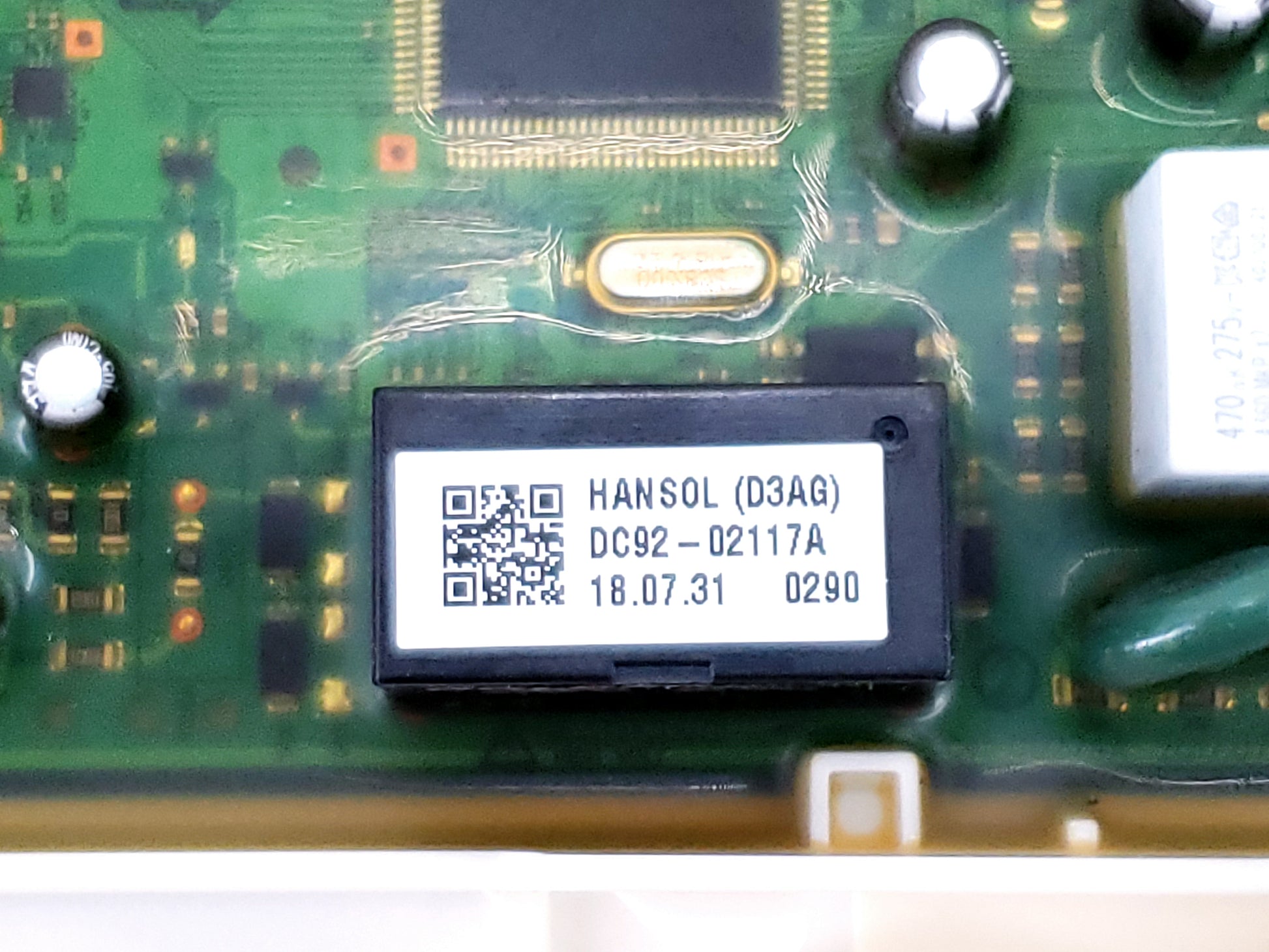 Samsung Washer Control Board DC92-02117A