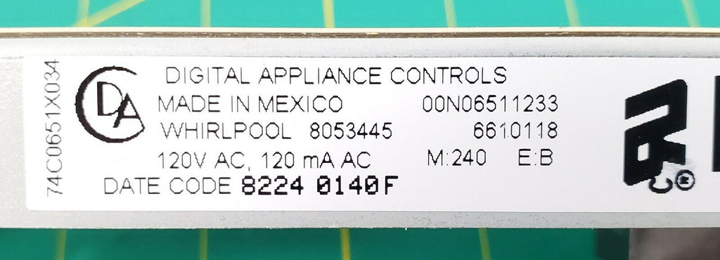 OEM  Whirlpool Range Control Board 8053445
