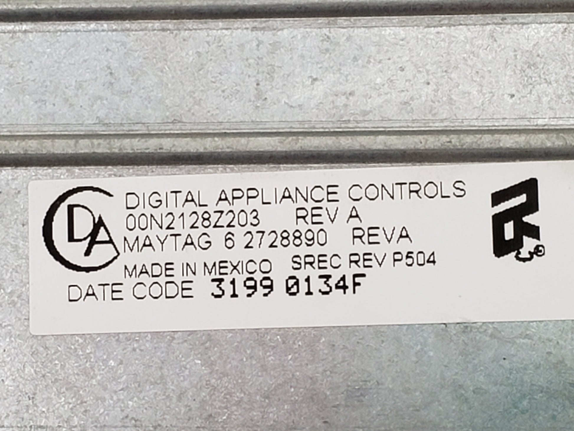 OEM  Whirlpool Washer Control 22004299