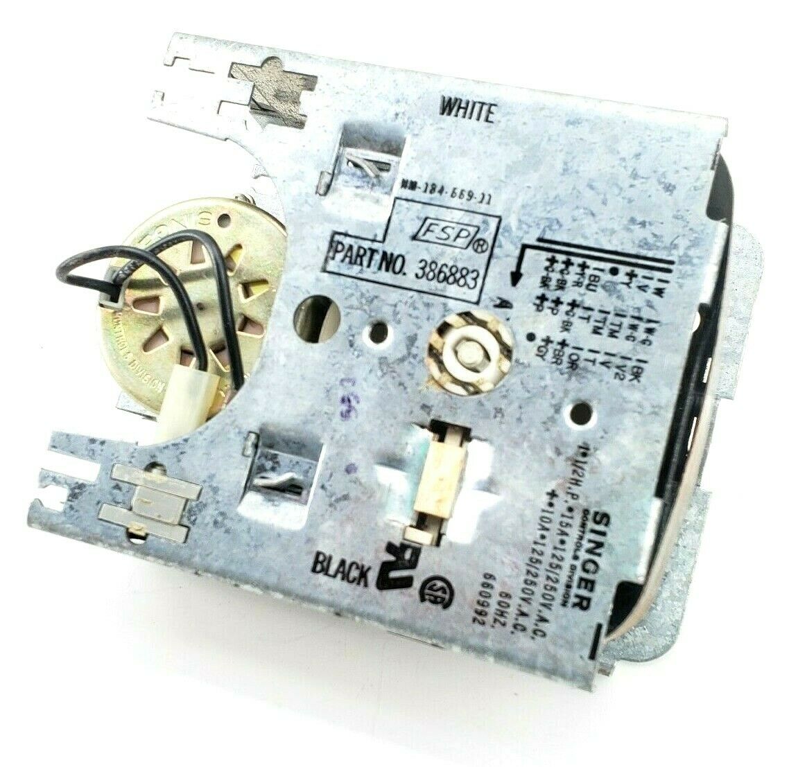 OEM Whirlpool Washer Timer 386883 Same Day Ship Lifetime Warranty