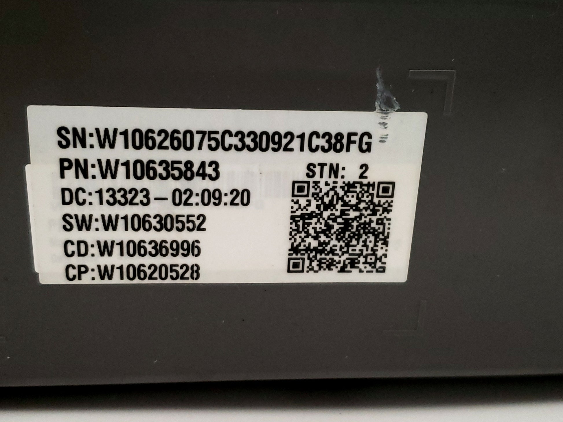 Whirlpool Washer Control Board W10635843